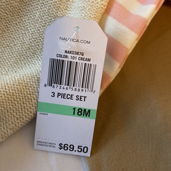 NWT Nautica Girls 3 Piece Pants Set - Picture 5 of 5